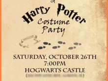 92 Printable Harry Potter Birthday Invitation Template For Free with Harry Potter Birthday Invitation Template