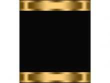 92 Standard Black And Gold Blank Invitation Template Formating by Black And Gold Blank Invitation Template
