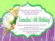 93 Adding Tinkerbell Birthday Invitation Template Now by Tinkerbell Birthday Invitation Template