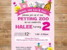 93 Blank Petting Zoo Birthday Invitation Template Templates with Petting Zoo Birthday Invitation Template