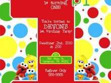 93 Blank Sesame Street 1St Birthday Invitation Template Formating with Sesame Street 1St Birthday Invitation Template