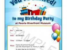 Example Of Invitation Card For Birthday