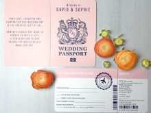 93 Create Passport Wedding Invitation Template Formating with Passport Wedding Invitation Template