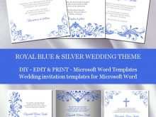 93 Create Wedding Invitation Template Blue Download with Wedding Invitation Template Blue