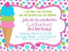 93 Creating Ice Cream Party Invitation Template Free Photo for Ice Cream Party Invitation Template Free