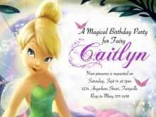 93 How To Create Tinkerbell Birthday Invitation Template Download by Tinkerbell Birthday Invitation Template