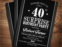 93 Online 40 Year Birthday Invitation Template Formating with 40 Year Birthday Invitation Template