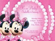 93 Report Minnie Mouse Birthday Invitation Template Maker for Minnie Mouse Birthday Invitation Template