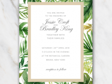 Wedding Invitation Template Word Free