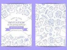 Doodle Wedding Invitation Template