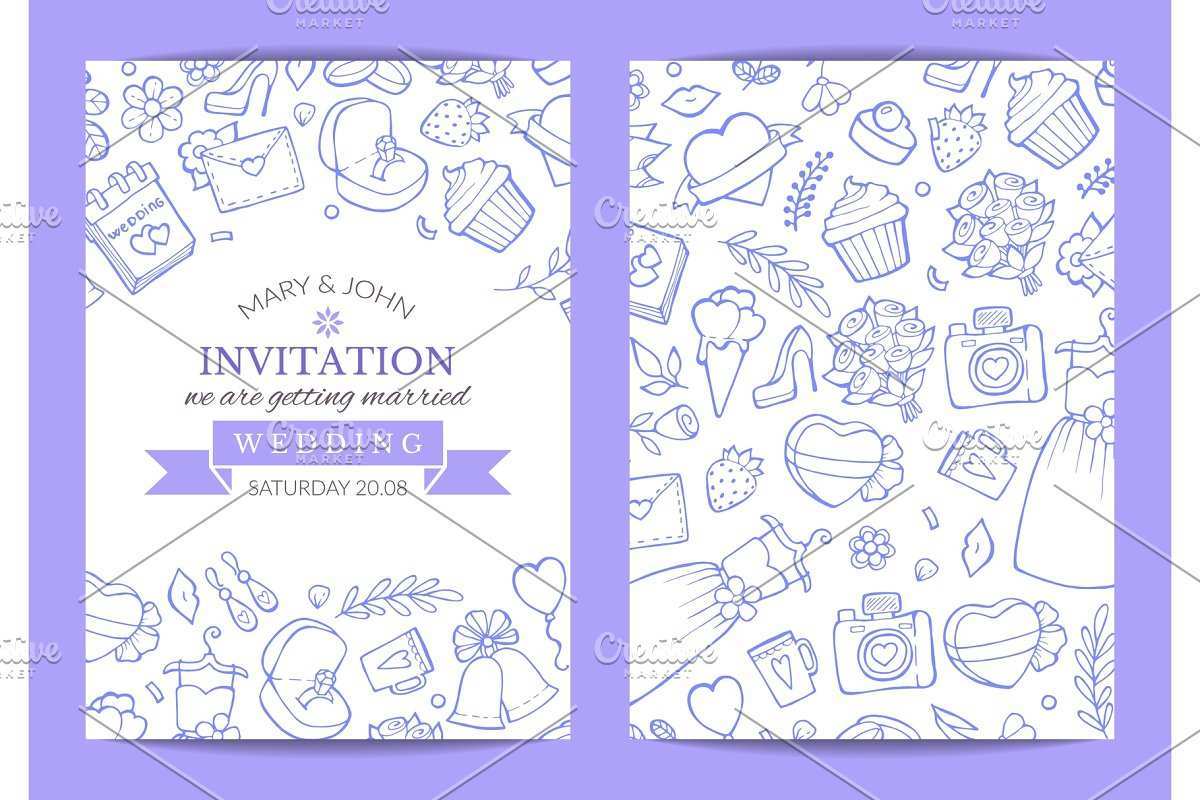 94 Blank Doodle Wedding Invitation Template For Free by Doodle Wedding Invitation Template