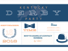 94 Creating Kentucky Derby Party Invitation Template PSD File with Kentucky Derby Party Invitation Template