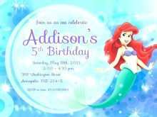 94 Customize Our Free Little Mermaid Blank Invitation Template For Free with Little Mermaid Blank Invitation Template
