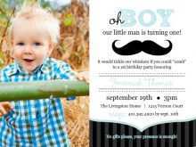 94 Free Printable Little Man Birthday Invitation Template Maker by Little Man Birthday Invitation Template