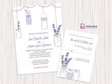 94 Free Printable Mason Jar Wedding Invitation Template in Word with Mason Jar Wedding Invitation Template