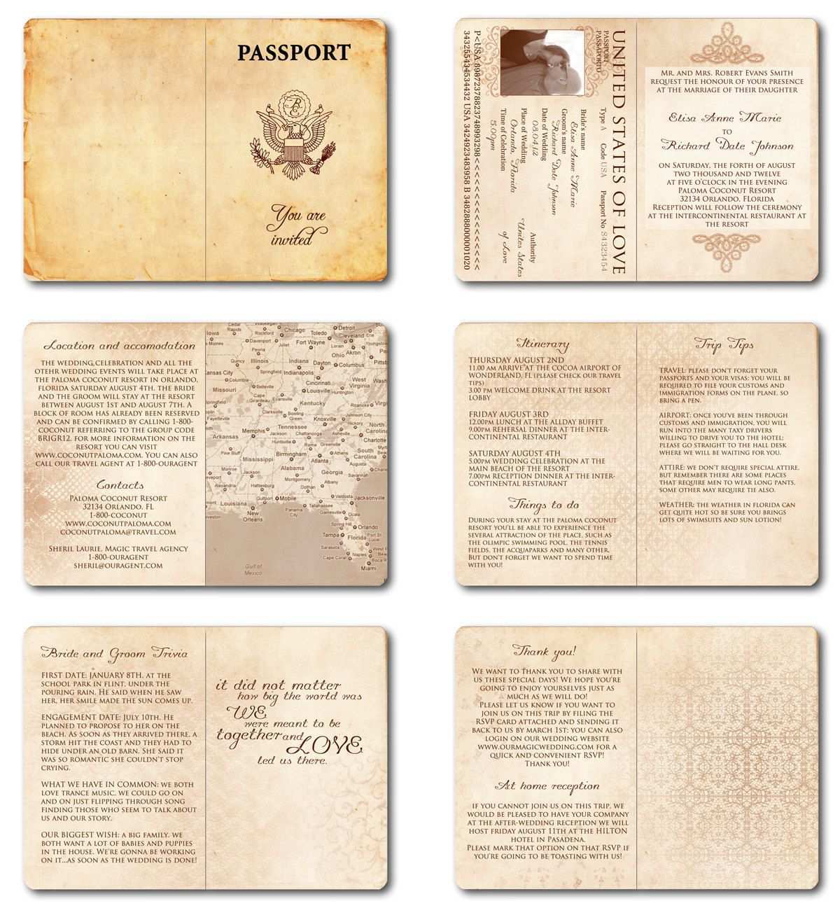 94 Free Printable Passport Wedding Invitation Template For Free with Passport Wedding Invitation Template