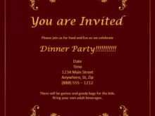 94 Report Dinner Invitation Template Word for Ms Word with Dinner Invitation Template Word