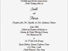 94 Standard Muslim Wedding Invitation Template With Stunning Design for Muslim Wedding Invitation Template
