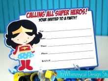 Superman Birthday Invitation Template