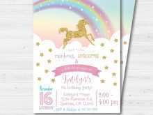 95 Best Unicorn 7Th Birthday Invitation Template Download for Unicorn 7Th Birthday Invitation Template