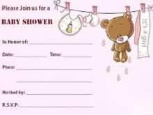 95 Customize Blank Baby Shower Invitation Template For Free by Blank Baby Shower Invitation Template