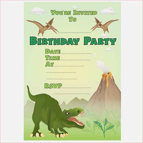 95 Customize Our Free Blank Dinosaur Invitation Template PSD File by Blank Dinosaur Invitation Template