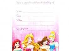 95 Customize Our Free Disney Princess Birthday Invitation Template Maker by Disney Princess Birthday Invitation Template