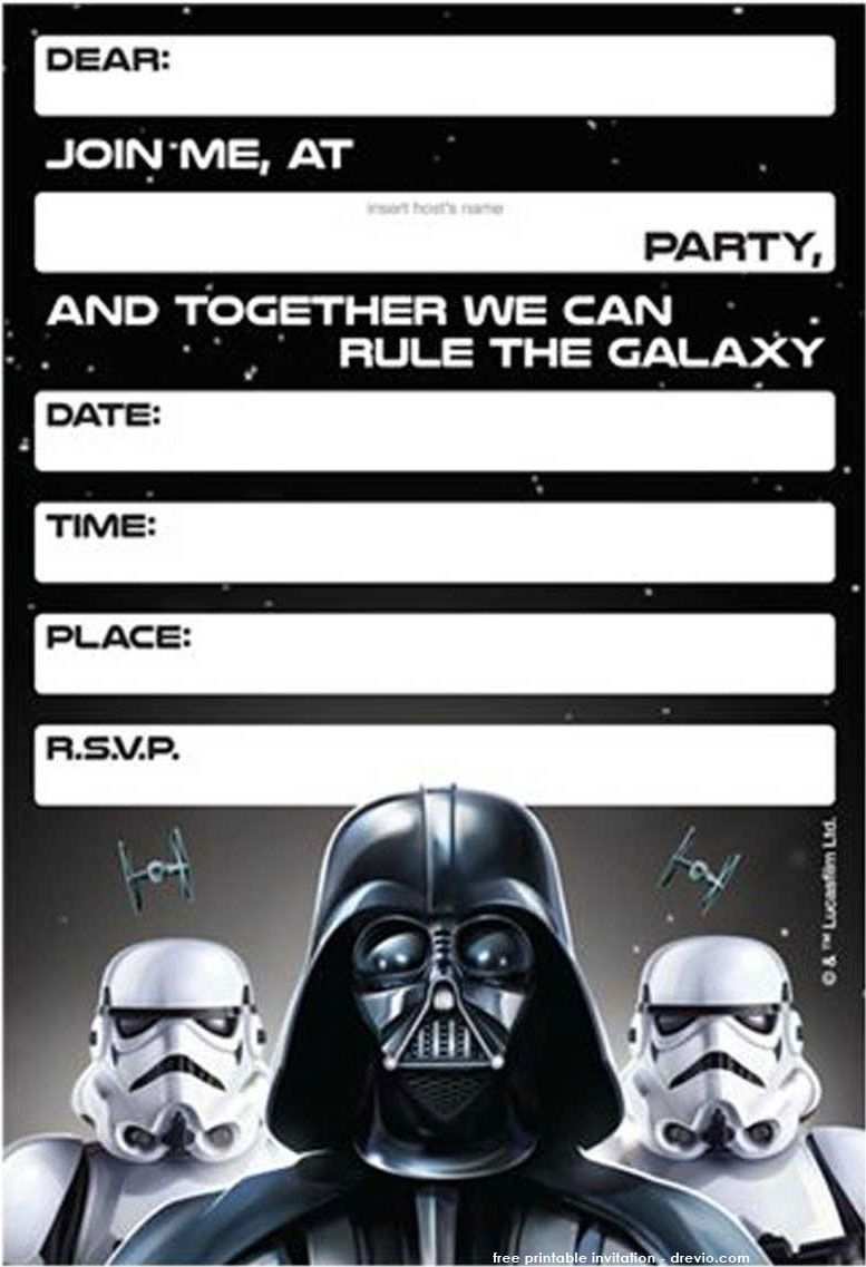 95 Customize Star Wars Birthday Invitation Template Download by Star Wars Birthday Invitation Template