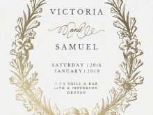 95 Format Golden Wedding Invitation Template With Stunning Design with Golden Wedding Invitation Template