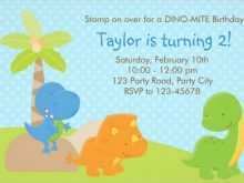 95 Free Printable Dinosaur Birthday Invitation Template Formating with Dinosaur Birthday Invitation Template