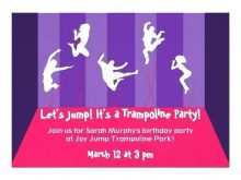 95 How To Create Trampoline Birthday Party Invitation Template in Photoshop with Trampoline Birthday Party Invitation Template