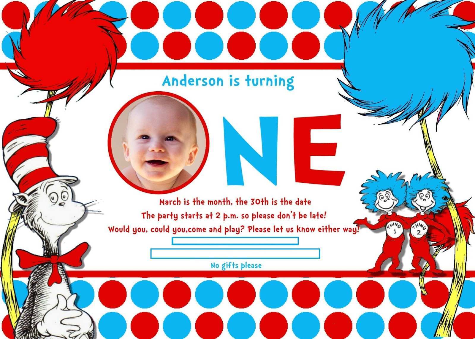 22 Online Dr Seuss Birthday Invitation Template Layouts by Dr Pertaining To Dr Seuss Birthday Card Template