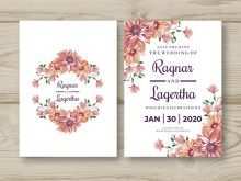 95 Printable Floral Wedding Invitation Template Maker for Floral Wedding Invitation Template