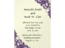 95 Standard Reception Invitation Examples For Free with Reception Invitation Examples