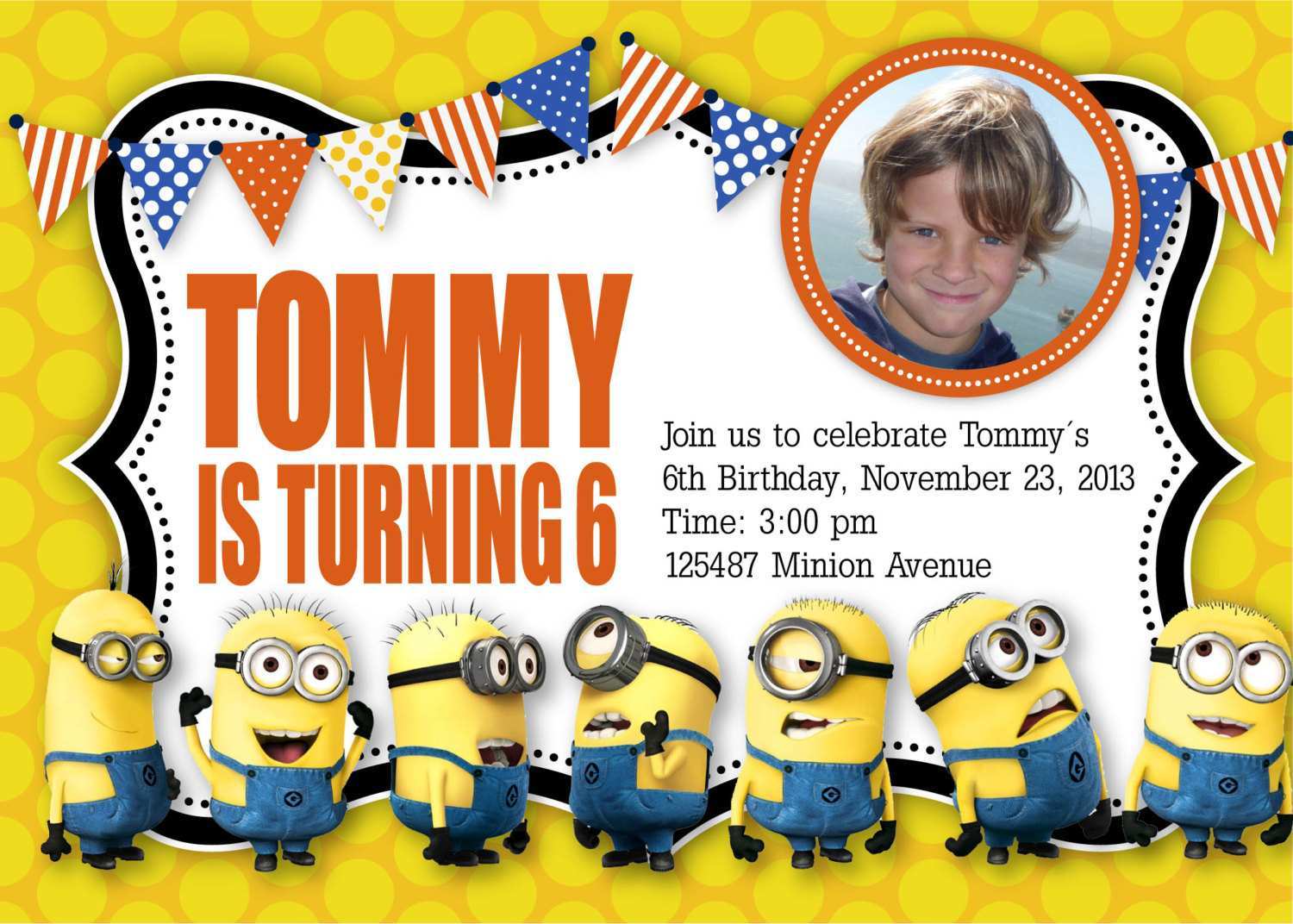21 The Best Minions Birthday Invitation Template for Ms Word with In Minion Card Template