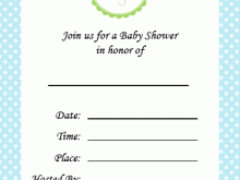 95 Visiting Blank Baby Shower Invitation Templates PSD File with Blank Baby Shower Invitation Templates