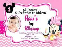 95 Visiting Minnie Mouse Birthday Invitation Template Download with Minnie Mouse Birthday Invitation Template