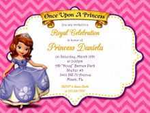 96 Create Princess Sofia Birthday Invitation Template Formating for Princess Sofia Birthday Invitation Template