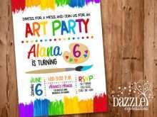 96 Customize Our Free Paint Party Invitation Template Free for Ms Word by Paint Party Invitation Template Free