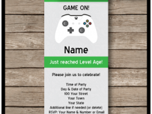 96 Customize Xbox Party Invitation Template Formating by Xbox Party Invitation Template