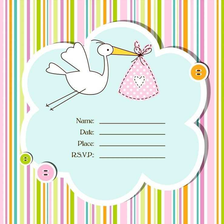 96 Format Baby Shower Blank Invitation Template Download with Baby Shower Blank Invitation Template