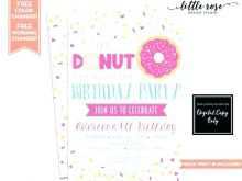 96 Format Donut Party Invitation Template Free PSD File by Donut Party Invitation Template Free