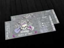 96 How To Create Concert Ticket Wedding Invitation Template Now for Concert Ticket Wedding Invitation Template