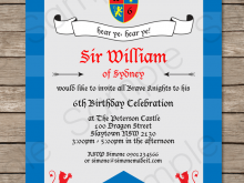 96 How To Create Knight Party Invitation Template Maker by Knight Party Invitation Template