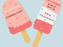 96 Online Ice Cream Birthday Invitation Template Free With Stunning Design with Ice Cream Birthday Invitation Template Free