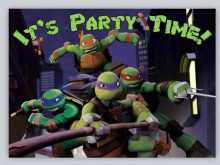 96 Printable Ninja Turtle Birthday Invitation Template Maker for Ninja Turtle Birthday Invitation Template