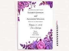 96 Report Wedding Invitation Templates Violet With Stunning Design for Wedding Invitation Templates Violet