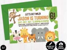 96 Standard Jungle Theme Birthday Invitation Template Online for Ms Word for Jungle Theme Birthday Invitation Template Online