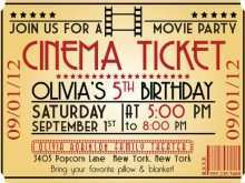 97 Blank Movie Night Party Invitation Template Free For Free for Movie Night Party Invitation Template Free
