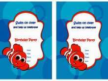 97 Create Nemo Birthday Invitation Template Formating by Nemo Birthday Invitation Template